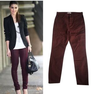 Grlfrnd Karolina Skinny‎ High Waist Ankle Jeans in Damson 28 Y2K Color Jeans
